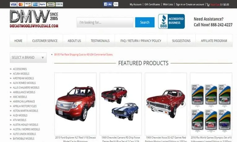 45453 diecast autos suppliers