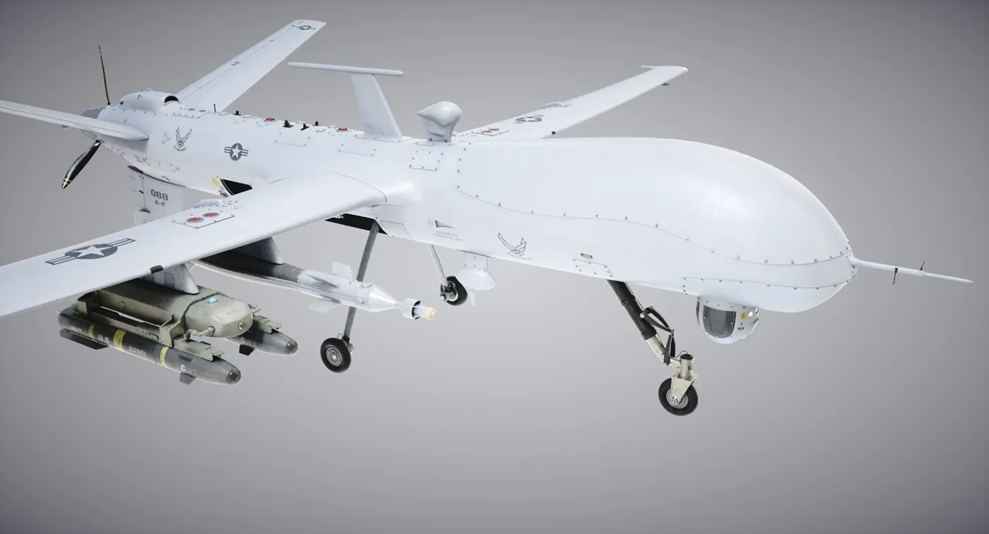 45463 predator drone model features